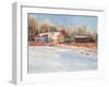 Winter Farm-Stephen Calcasola-Framed Art Print