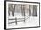 Winter Fence & Shadow, Farmington Hills, Michigan ‘09-Monte Nagler-Framed Photographic Print