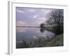 Winter Fenland Scene, Whittlesey, Near Peterborough, Cambridgeshire, England, UK, Europe-Lee Frost-Framed Photographic Print