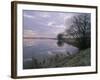 Winter Fenland Scene, Whittlesey, Near Peterborough, Cambridgeshire, England, UK, Europe-Lee Frost-Framed Photographic Print