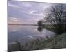 Winter Fenland Scene, Whittlesey, Near Peterborough, Cambridgeshire, England, UK, Europe-Lee Frost-Mounted Photographic Print