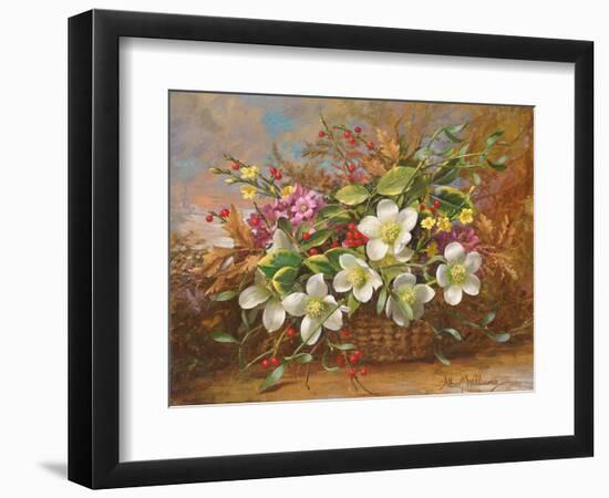 Winter Flora in a Woodland Shade-Albert Williams-Framed Giclee Print