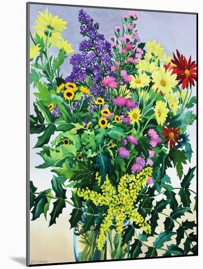 Winter Flowers and Leaves-Christopher Ryland-Mounted Giclee Print