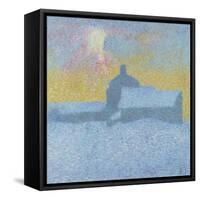 Winter Fog (Winter in Maloj)-Giovanni Giacometti-Framed Stretched Canvas