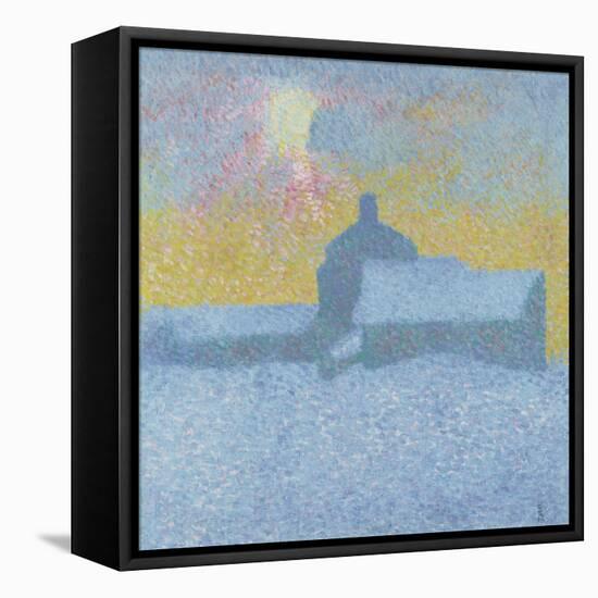 Winter Fog (Winter in Maloj)-Giovanni Giacometti-Framed Stretched Canvas