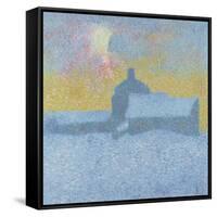 Winter Fog (Winter in Maloj)-Giovanni Giacometti-Framed Stretched Canvas