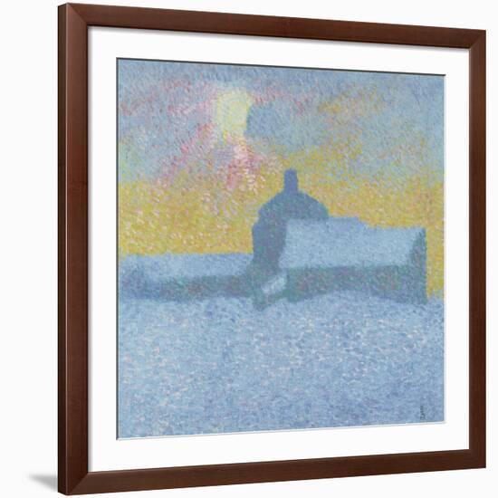 Winter Fog (Winter in Maloj)-Giovanni Giacometti-Framed Giclee Print