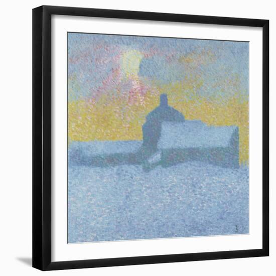 Winter Fog (Winter in Maloj)-Giovanni Giacometti-Framed Giclee Print