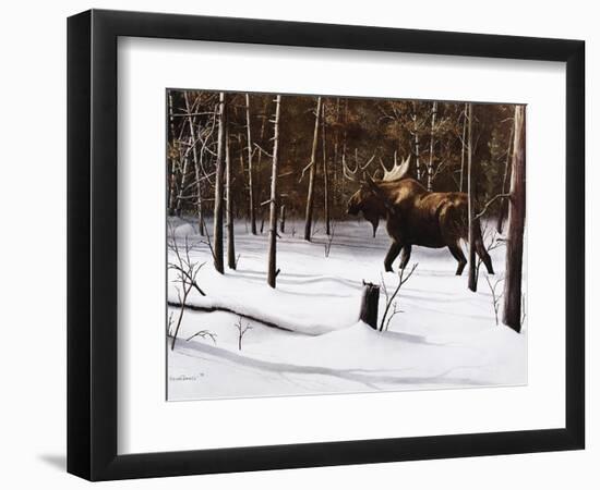 Winter Forage-Kevin Daniel-Framed Art Print