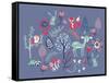 Winter Forest Friends-null-Framed Stretched Canvas