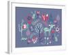 Winter Forest Friends-null-Framed Giclee Print