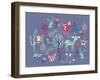 Winter Forest Friends-null-Framed Giclee Print