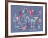 Winter Forest Friends-null-Framed Giclee Print