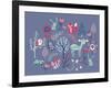 Winter Forest Friends-null-Framed Giclee Print