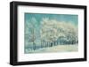 Winter Forest Landscape with Snowy Winter Trees and Snowfall-Marina Zezelina-Framed Photographic Print