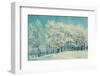 Winter Forest Landscape with Snowy Winter Trees and Snowfall-Marina Zezelina-Framed Photographic Print