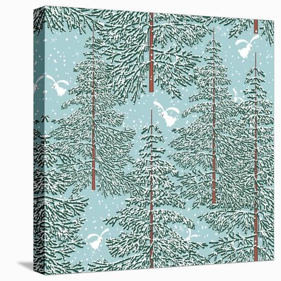 Winter Forest-Milovelen-Stretched Canvas