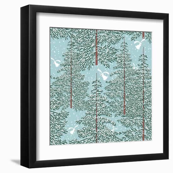 Winter Forest-Milovelen-Framed Art Print