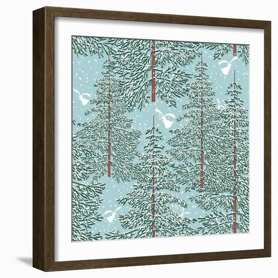 Winter Forest-Milovelen-Framed Art Print