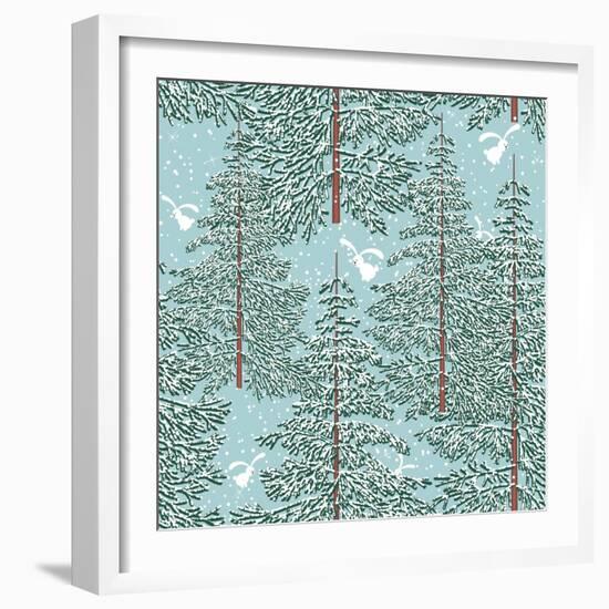 Winter Forest-Milovelen-Framed Art Print