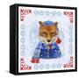 Winter Fox-Fiona Stokes-Gilbert-Framed Stretched Canvas