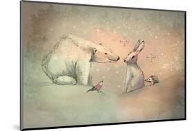 Winter friends-Claire Westwood-Mounted Art Print