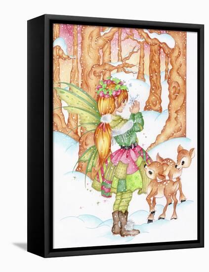 Winter Friends-Karen Middleton-Framed Stretched Canvas