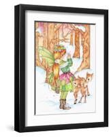 Winter Friends-Karen Middleton-Framed Premium Giclee Print