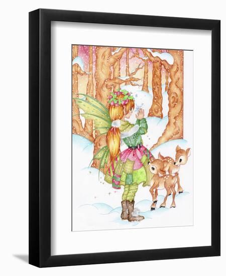 Winter Friends-Karen Middleton-Framed Premium Giclee Print