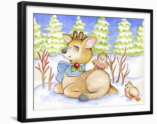 Winter Friends-Valarie Wade-Framed Giclee Print