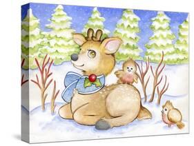 Winter Friends-Valarie Wade-Stretched Canvas