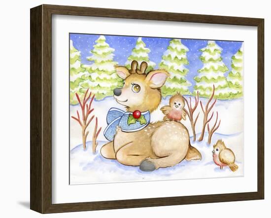 Winter Friends-Valarie Wade-Framed Giclee Print