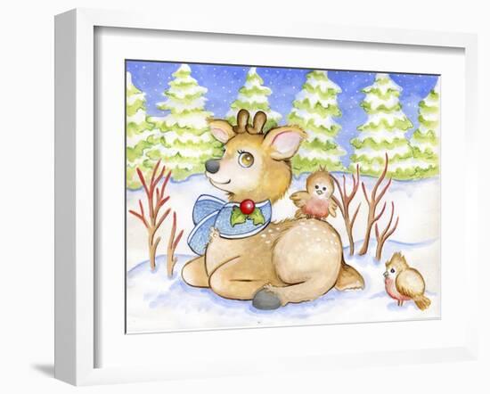 Winter Friends-Valarie Wade-Framed Giclee Print