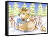 Winter Friends-Valarie Wade-Framed Stretched Canvas