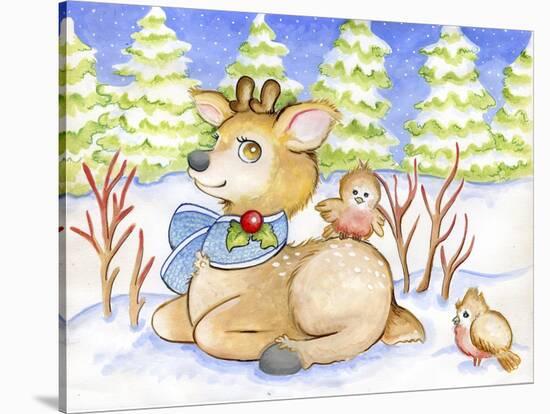 Winter Friends-Valarie Wade-Stretched Canvas