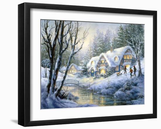 Winter Frolic-Nicky Boehme-Framed Giclee Print