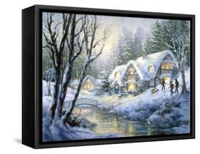 Winter Frolic-Nicky Boehme-Framed Stretched Canvas