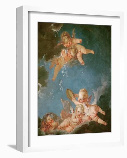 Winter, from a Series of the Four Seasons in the Salle du Conseil-Francois Boucher-Framed Giclee Print