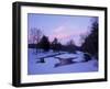 Winter from Bridge on Lee-Hook Road, Wild and Scenic River, New Hampshire, USA-Jerry & Marcy Monkman-Framed Premium Photographic Print