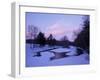 Winter from Bridge on Lee-Hook Road, Wild and Scenic River, New Hampshire, USA-Jerry & Marcy Monkman-Framed Photographic Print