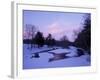 Winter from Bridge on Lee-Hook Road, Wild and Scenic River, New Hampshire, USA-Jerry & Marcy Monkman-Framed Photographic Print