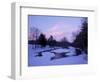 Winter from Bridge on Lee-Hook Road, Wild and Scenic River, New Hampshire, USA-Jerry & Marcy Monkman-Framed Photographic Print