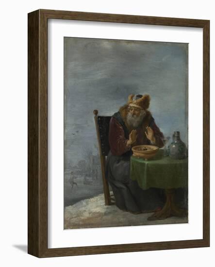 Winter (From the Series the Four Season), C. 1644-David Teniers the Younger-Framed Giclee Print