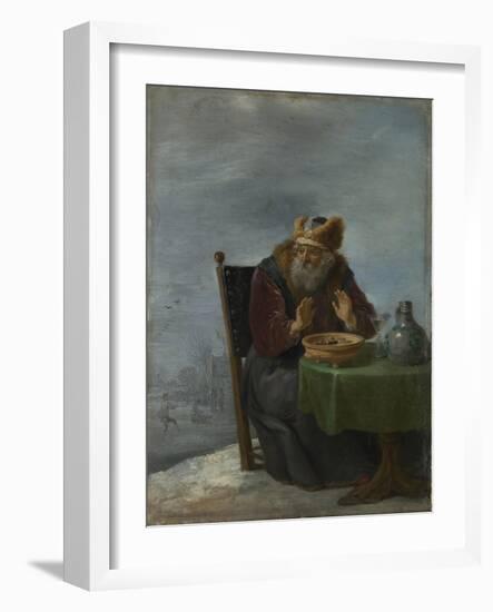 Winter (From the Series the Four Season), C. 1644-David Teniers the Younger-Framed Giclee Print