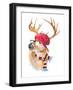 Winter Fun Deer-Lanie Loreth-Framed Art Print