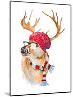 Winter Fun Deer-Lanie Loreth-Mounted Art Print