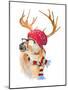 Winter Fun Deer-Lanie Loreth-Mounted Art Print