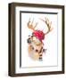 Winter Fun Deer-Lanie Loreth-Framed Art Print