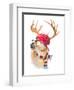 Winter Fun Deer-Lanie Loreth-Framed Art Print