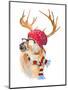 Winter Fun Deer-Lanie Loreth-Mounted Art Print